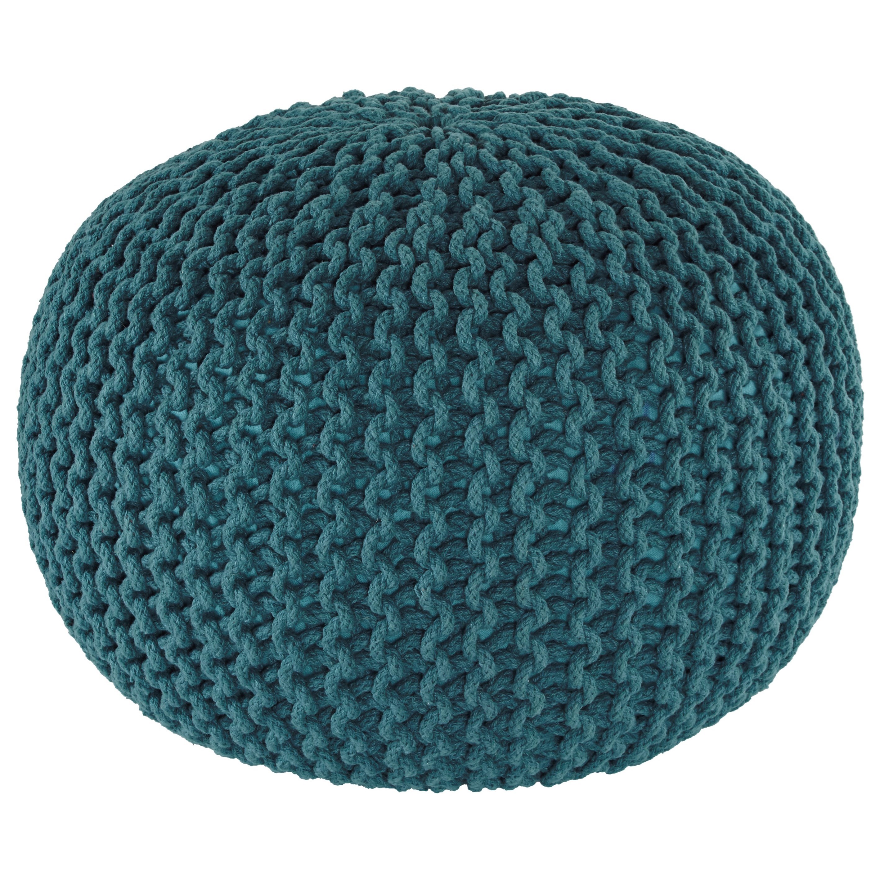 Signature Design by Ashley Poufs Nils Teal Pouf Value City
